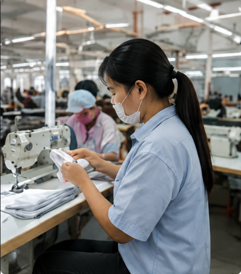 Activewear garment quality inspection