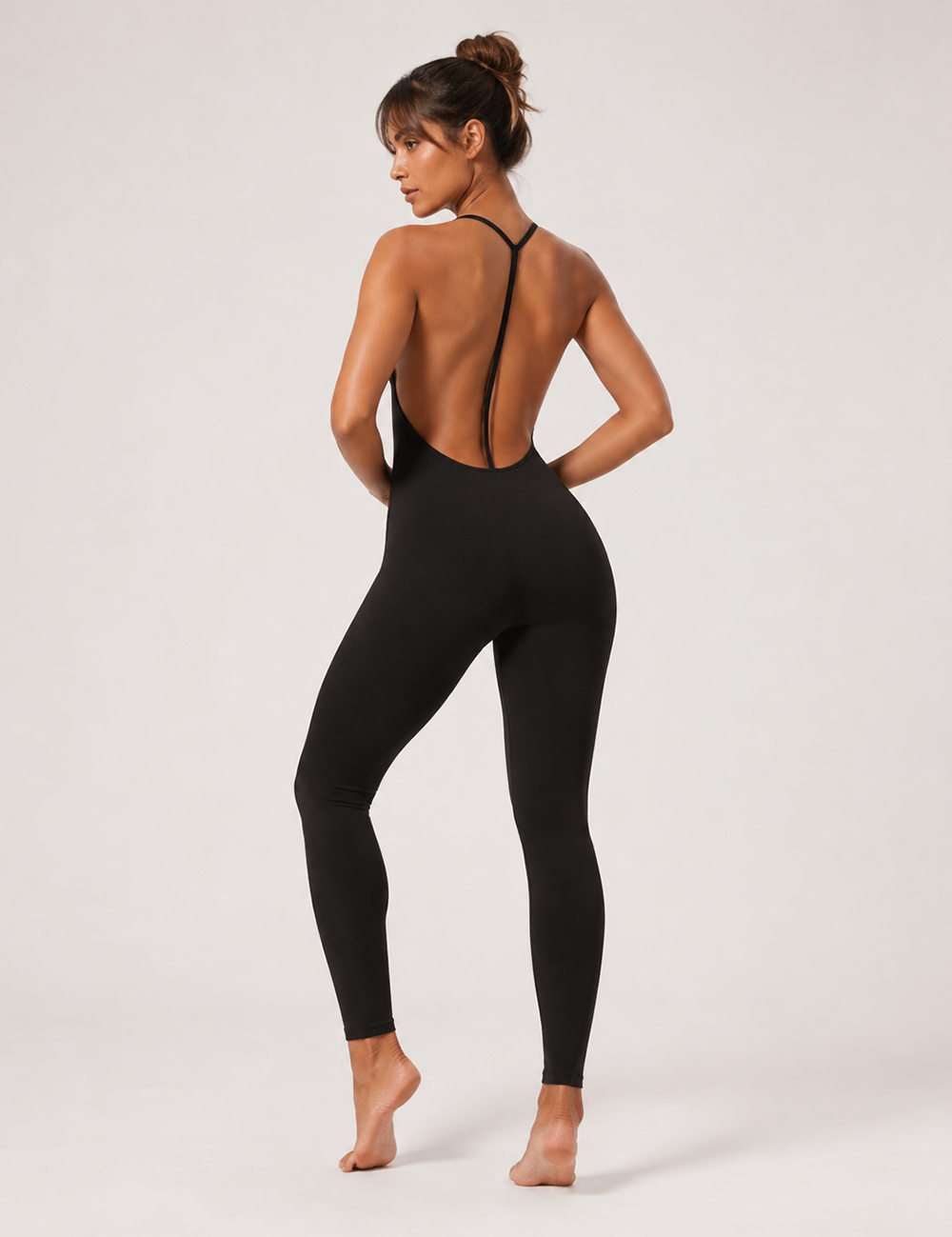 Backless Active Jumpsuit
