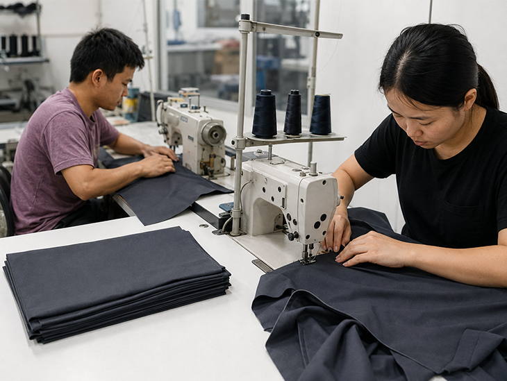 Garment production workers