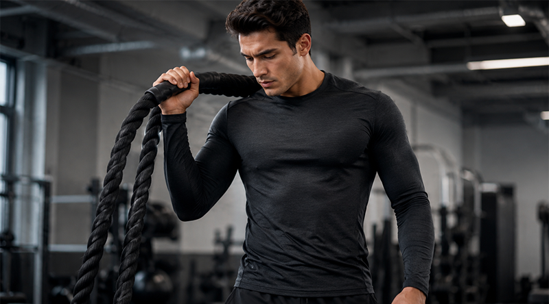 Custom long sleeve gym and training tops