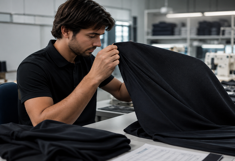 Activewear factory in-line quality inspection