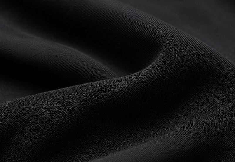 Black nylon spandex performance fabric