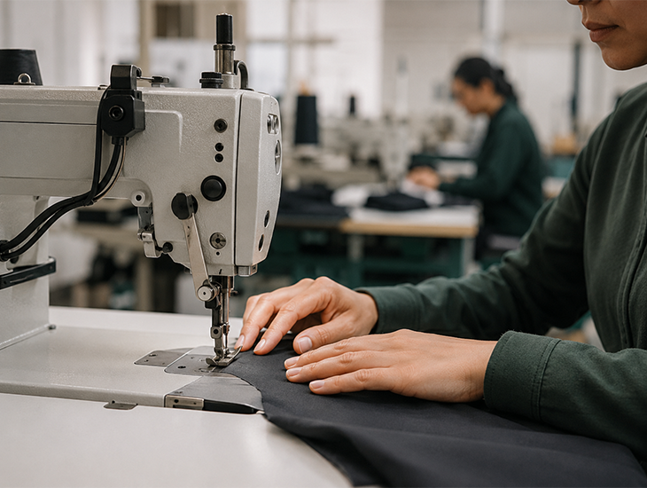 Fabric inspection for custom polo shirts