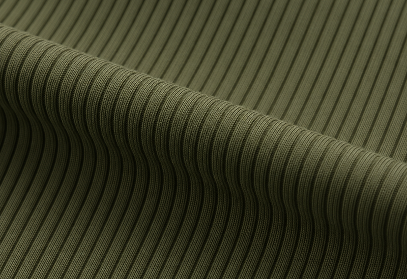 Ribbed knit sportswear fabric