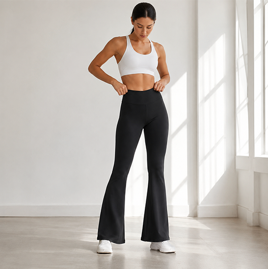 Custom flare pants sample approval
