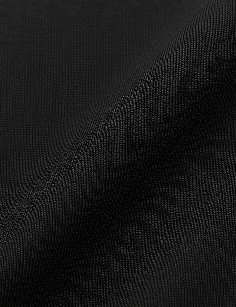 Black seamless knit fabric