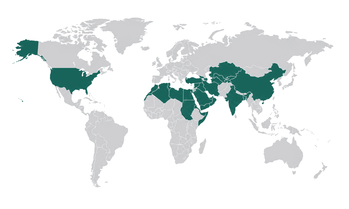 Worldwide Activewear Manufacturing Map